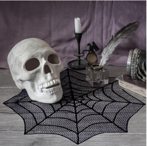 Lace tablecloth tablecloth black spider web cloth tablecloth