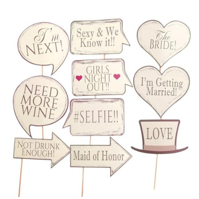 Photo Props Bachelor Party Wedding Wedding Supplies Holding Creative Gold Lip Paper Beard Photo Props