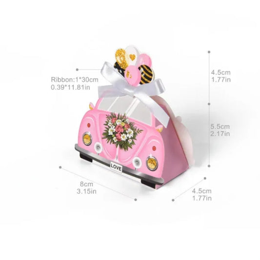 20 Pcs Wedding Party Favor Treat Boxes Unique Wedding Car Design Gift Box