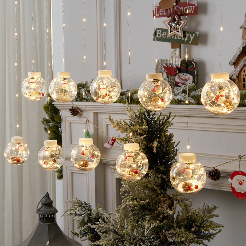 Creative LED Christmas Wish Orbs Curtain Light Decoration