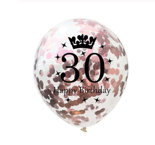 Balloons confetti balloon numbers