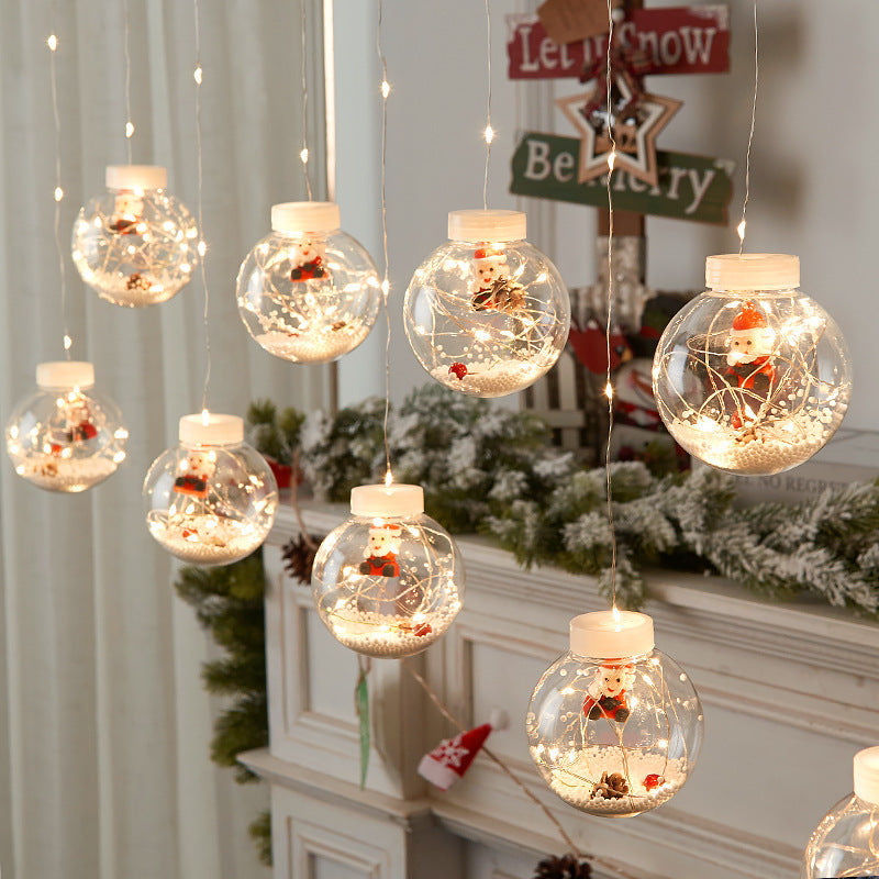 Creative LED Christmas Wish Orbs Curtain Light Decoration