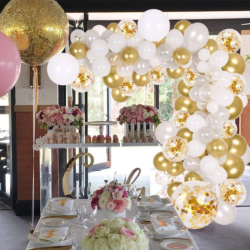 Golden Confetti Balloon Baby Shower Wedding
