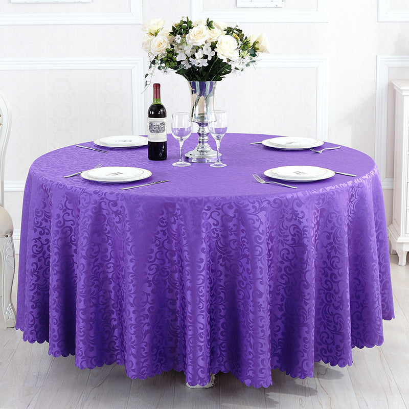 Hotel Restaurant Meal Cloth Custom Round Table Tablecloth