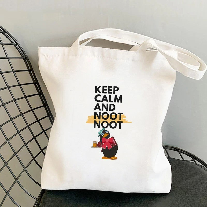 Shopping Tote Custom Blank Zipper Cotton Bag Student Canvas