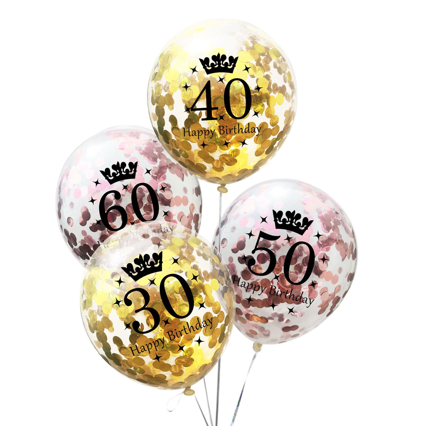 Balloons confetti balloon numbers