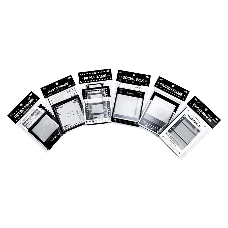 Retro Film Journal Decorative Source Material Base Stickers