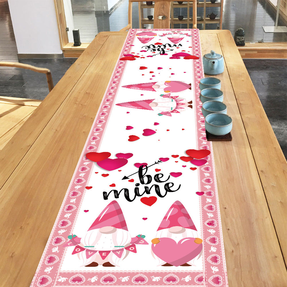 Valentine's Day Love Tablecloth Custom Table Decoration