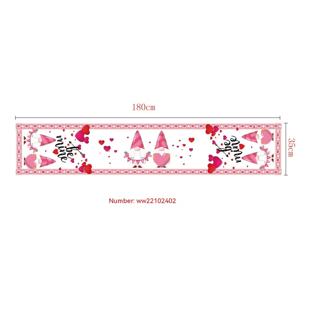 Valentine's Day Love Tablecloth Custom Table Decoration