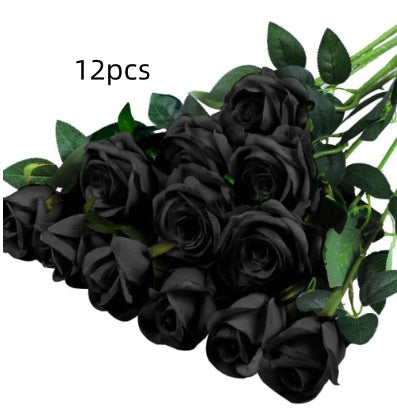 Artificial Rose Single Raw Silk Fake Flower Artificial Flowers