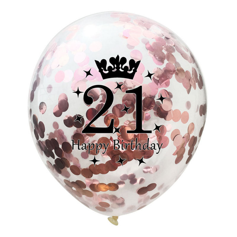 Balloons confetti balloon numbers