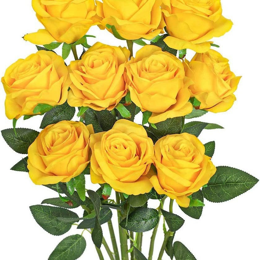 Artificial Rose Single Raw Silk Fake Flower Artificial Flowers