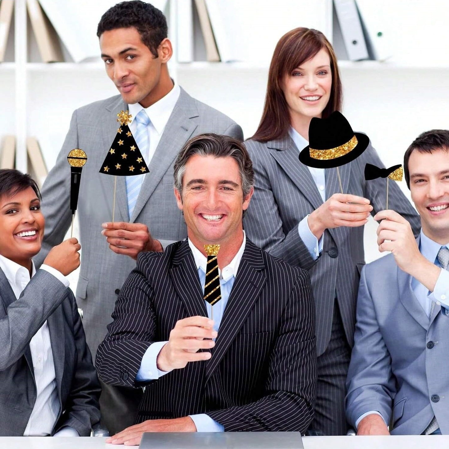 24 Pieces Party Photo Booth Props