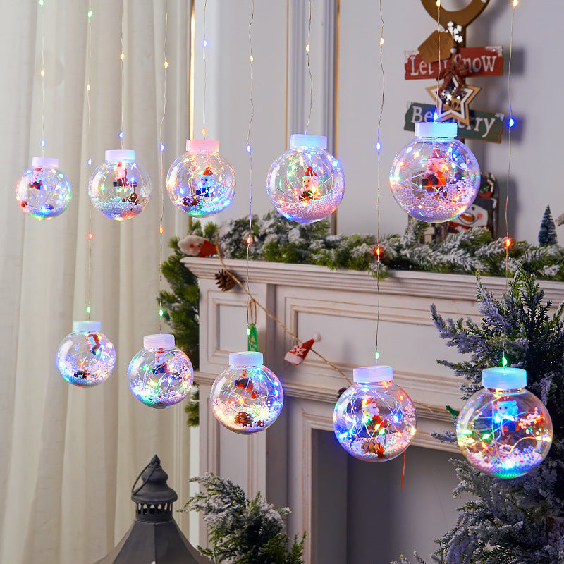 Creative LED Christmas Wish Orbs Curtain Light Decoration