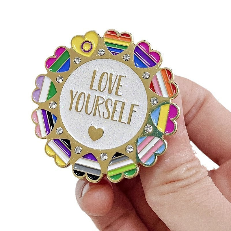 Oil Dripping Alloy Brooch Decoration Enamel Pin