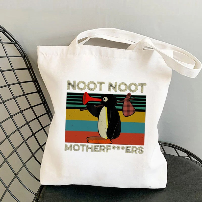 Shopping Tote Custom Blank Zipper Cotton Bag Student Canvas