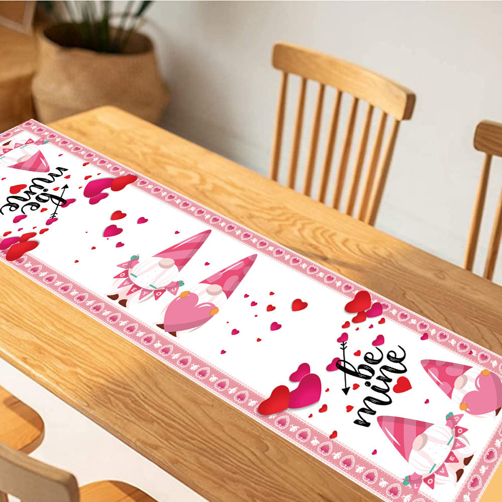 Valentine's Day Love Tablecloth Custom Table Decoration