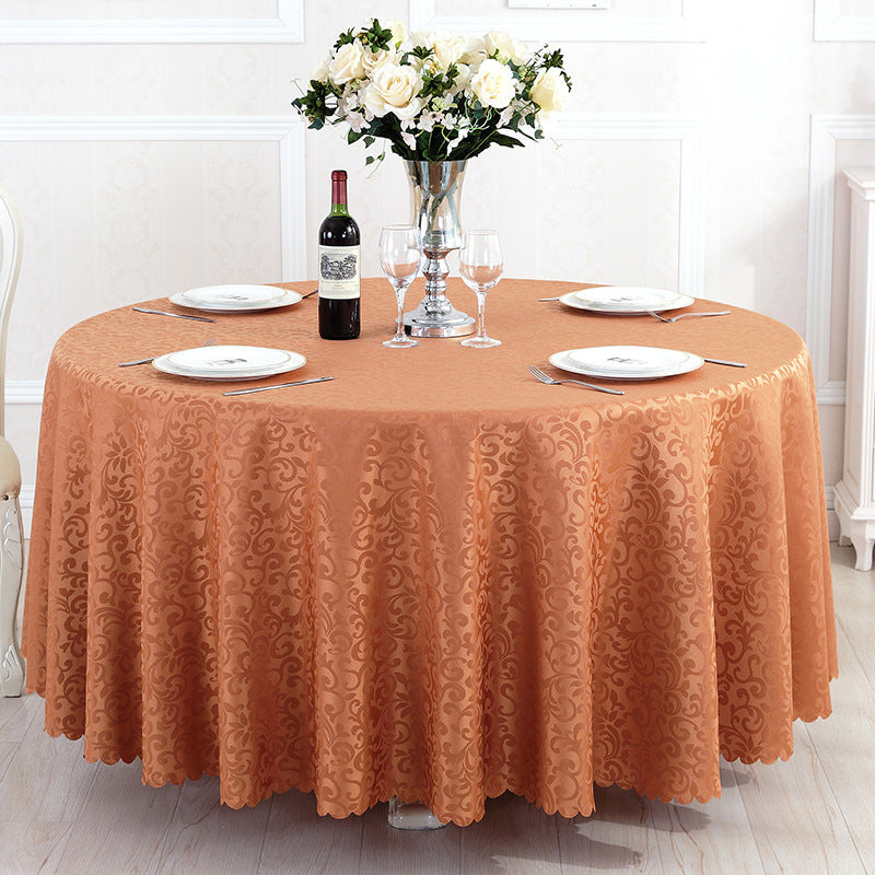 Hotel Restaurant Meal Cloth Custom Round Table Tablecloth