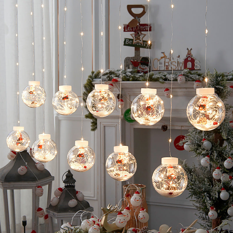 Creative LED Christmas Wish Orbs Curtain Light Decoration