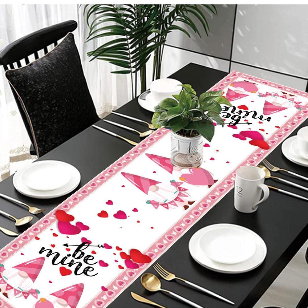 Valentine's Day Love Tablecloth Custom Table Decoration